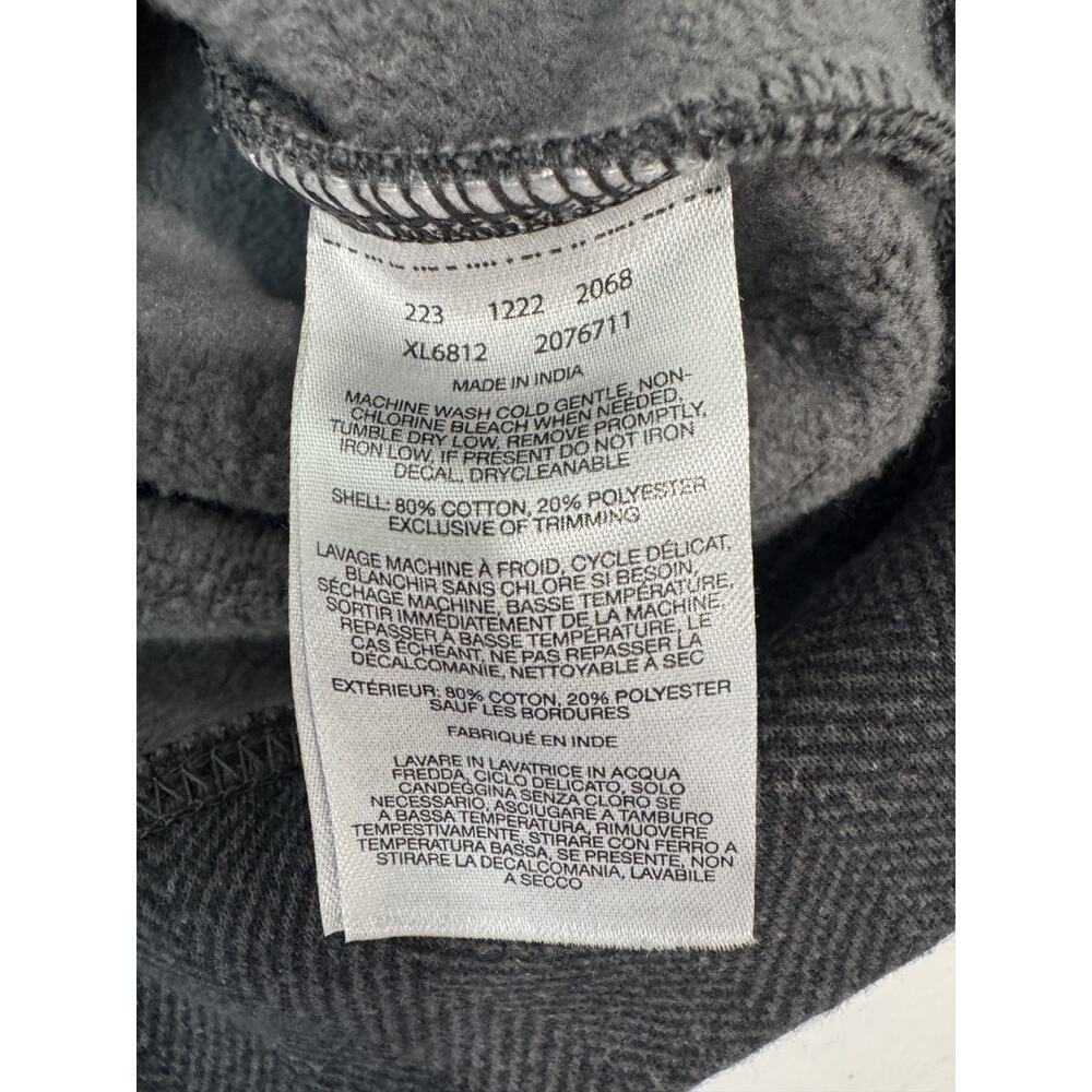 Columbia Lodge Funnel Pullover Sweatshirt Gray Black Ski Snow Herringbone Small - Picture 5 of 8